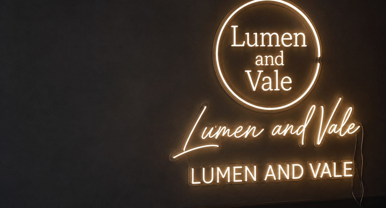 Custom printed neon signs with logo